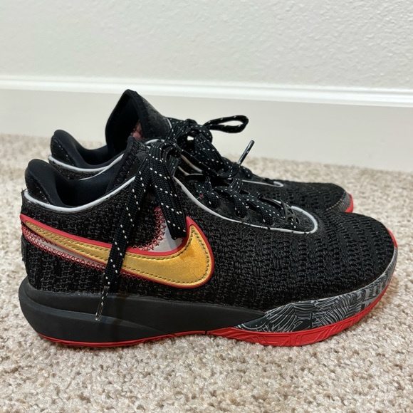 Nike Lebron XX Pink Diamond Collection Black & Red Size Youth 5 | Lebron James - Picture 1 of 9